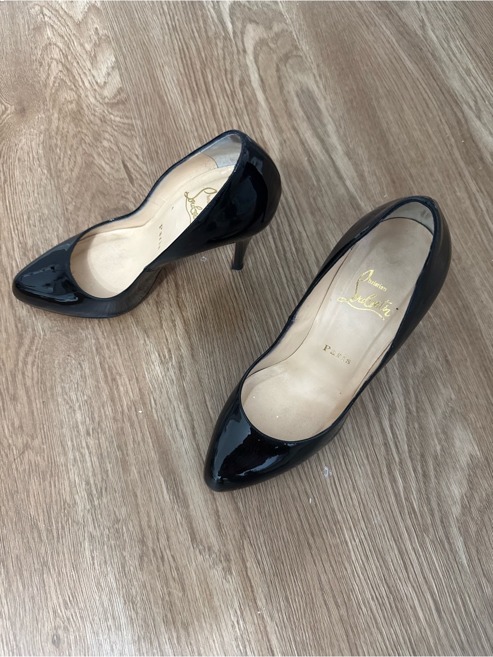 Christian Louboutin Black Patent Pumps